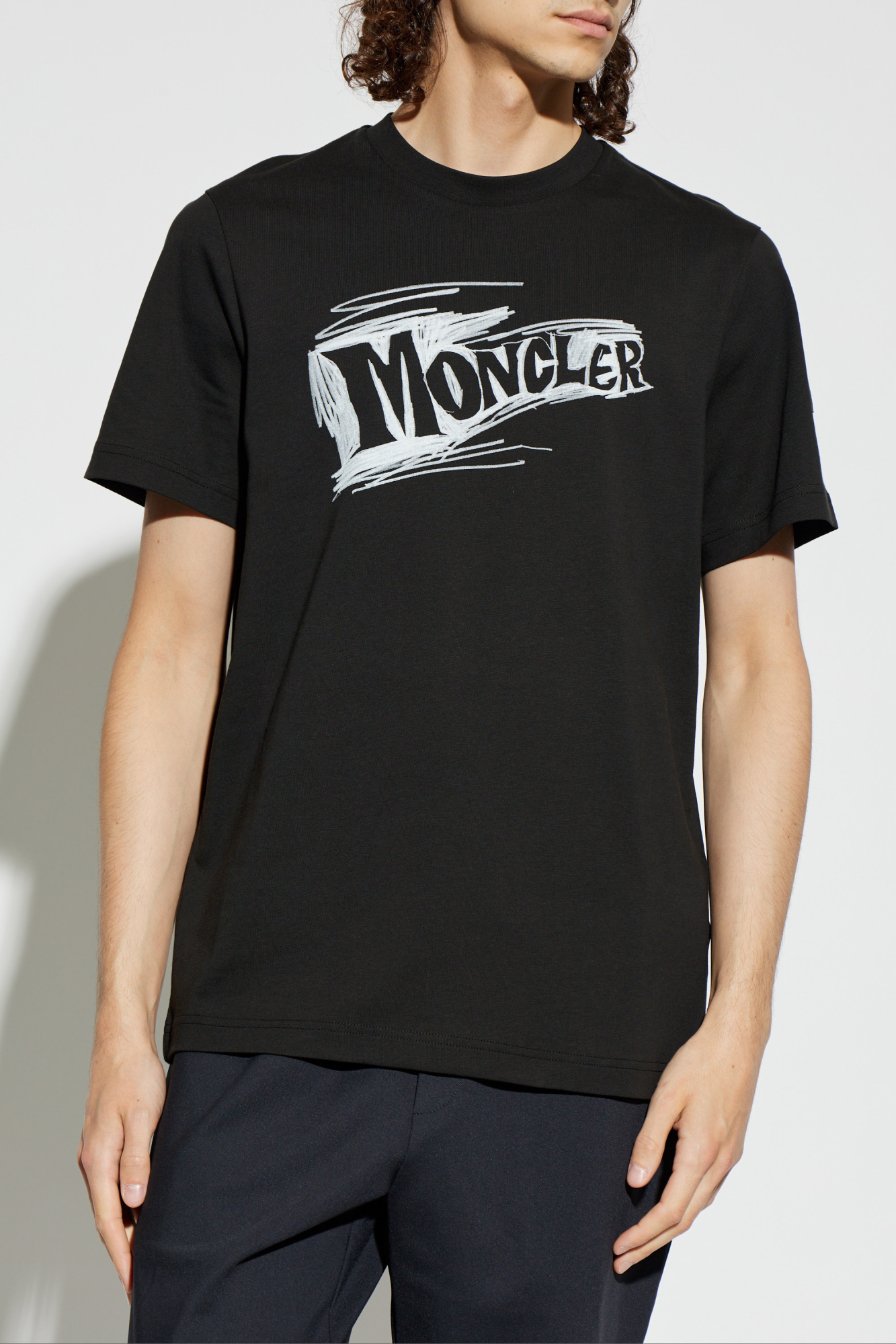Moncler T-shirt with printed logo | Men's | Vitkac